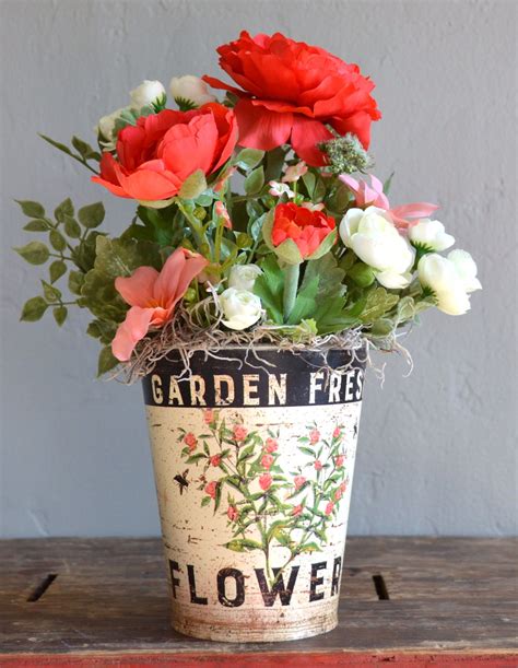 personalized metal flower box|metal containers for flower arrangements.